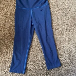 Nike Dri-FIT Blue and Black Striped Leggings